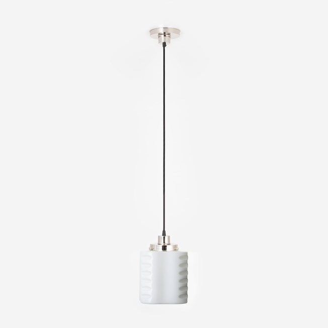 Hanging lamp on cord De Klerk 20's Nickel