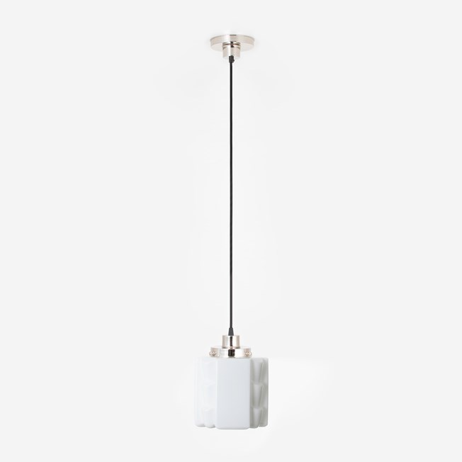 Hanglamp aan snoer Expressionisme 20's Nikkel
