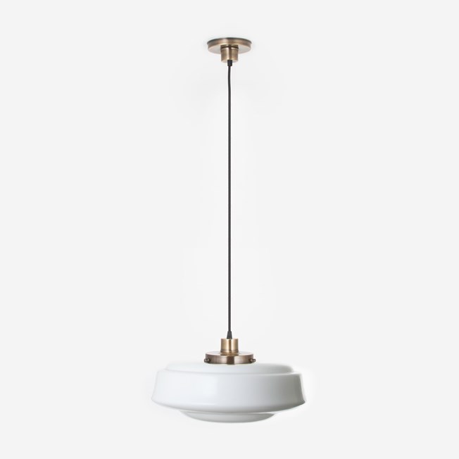 Hanging lamp on cord Saucer 20's Bronze