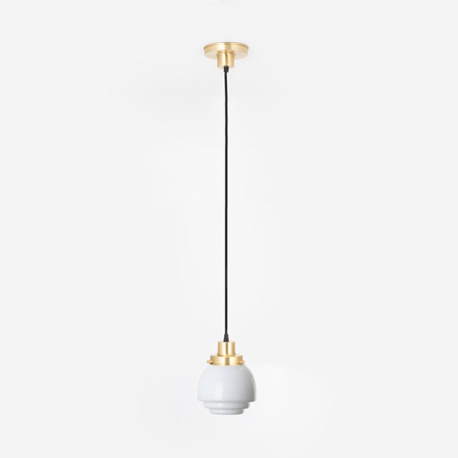 Hanging lamp on cord Gispen Vlak 20's Brass