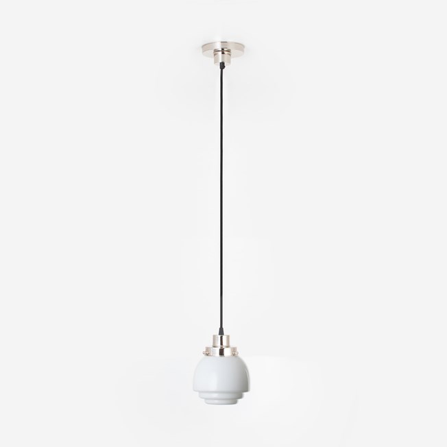 Hanging lamp on cord Gispen Vlak 20's Nickel