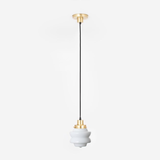 Hanging lamp on cord Small Top 20's Brass