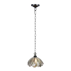 Tiffany Hanglamp Sparkling Pioenroos aan Ketting