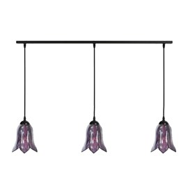 3 x Tiffany Gentian Purple auf Deckenbalken