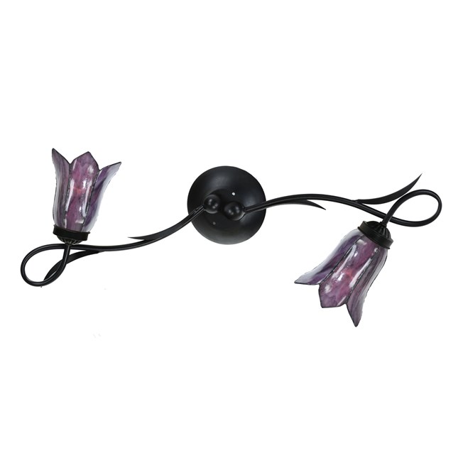 Tiffany Wall Lamp/Ceiling Lamp Lovely Gentian Purple 2