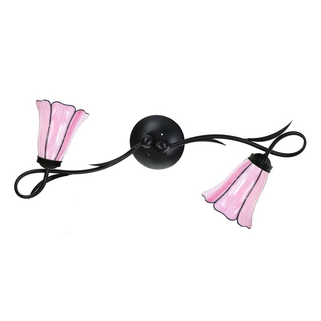 Tiffany Wall Lamp/Ceiling Lamp Lovely Liseron Pink 2