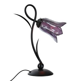 Tiffany Table Lamp Lovely Gentian Purple