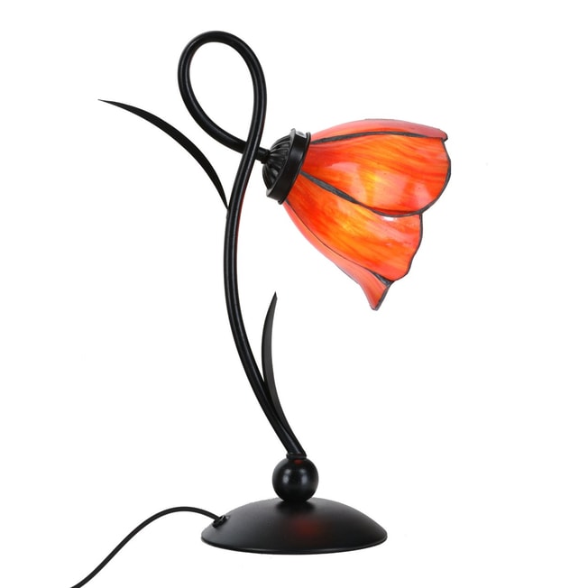 Tiffany Lampe de Table Lovely Tender Poppy