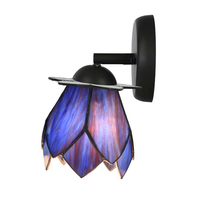 Tiffany wandlamp/ spot met Blue Lotus