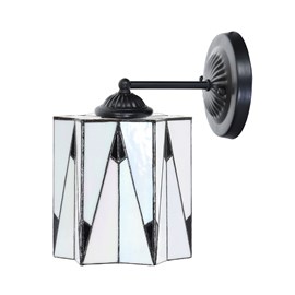 Tiffany wall lamp black with French Art Deco