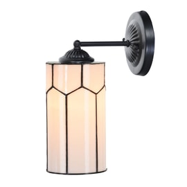 Tiffany Wandlampe schwarz mit Gatsby