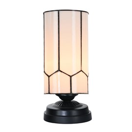 Tiffany low table lamp black with Gatsby