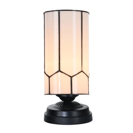 Lampe de table basse Tiffany noire avec Gatsby