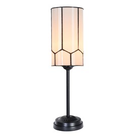Tiffany slim table lamp black with Gatsby