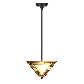 Lampe suspendue Tiffany up-light Indian Summer