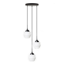3 lichts hanglamp bloemknop