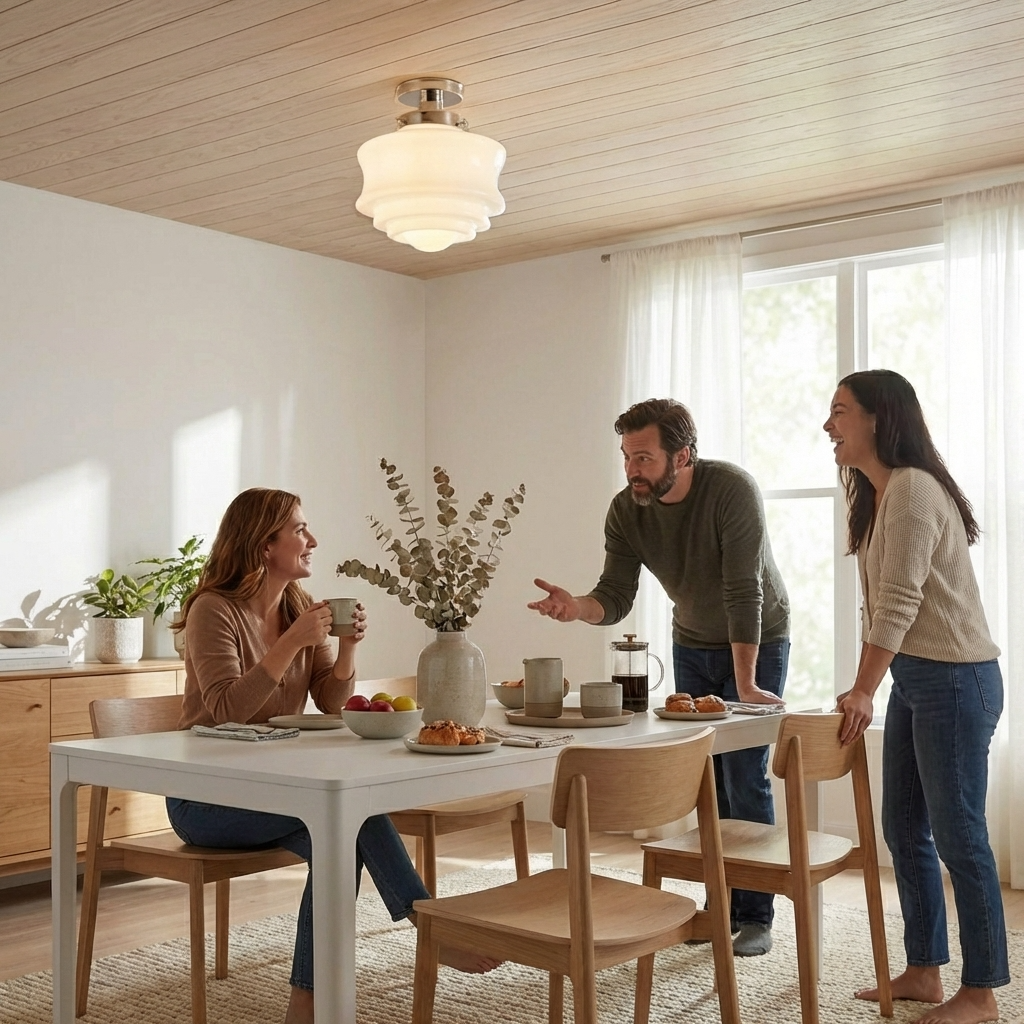 plafonnier Nordic Nickel mat