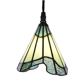 Creative Tiffany lamp on linen cord Bohemian