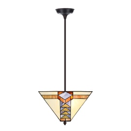 Tiffany Up-light Pyramid Hanging Lamp