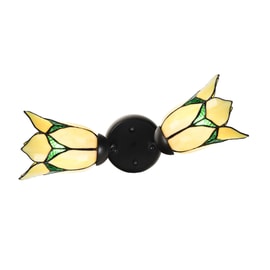 Double spot Black with Lovely Flower Yellow