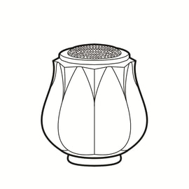 Abat-jour en verre Eden