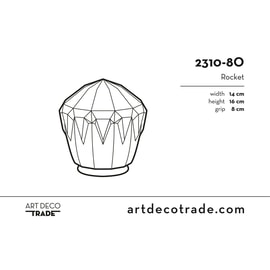 Glass shade Rocket 