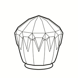 Abat-jour en verre Rocket 