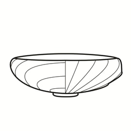 Abat-jour en verre Swingbowl