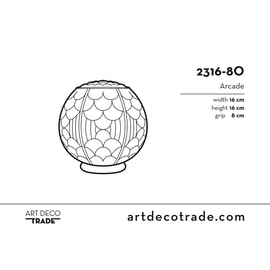 Glass shade Arcade 
