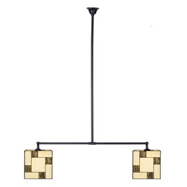 Tiffany T-Lampe 2 Lichter Mondriaan Cube