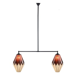 Tiffany T-Lampe 2 Lichter Origami