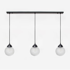 3 x Nouveau Romance on ceiling beam Moonlight