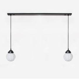 2 x Guimard Flower on ceiling beam Moonlight