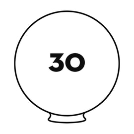 Glass Lampshade Globe 30