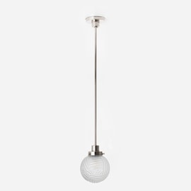 Pendant Lamp Nouveau Romance 20's Nickel