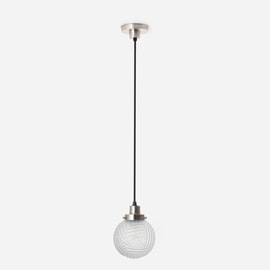 Hanging lamp on cord Nouveau Romance 20's Matt nickel