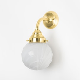 Wall Lamp Swingbulb Curve Brass