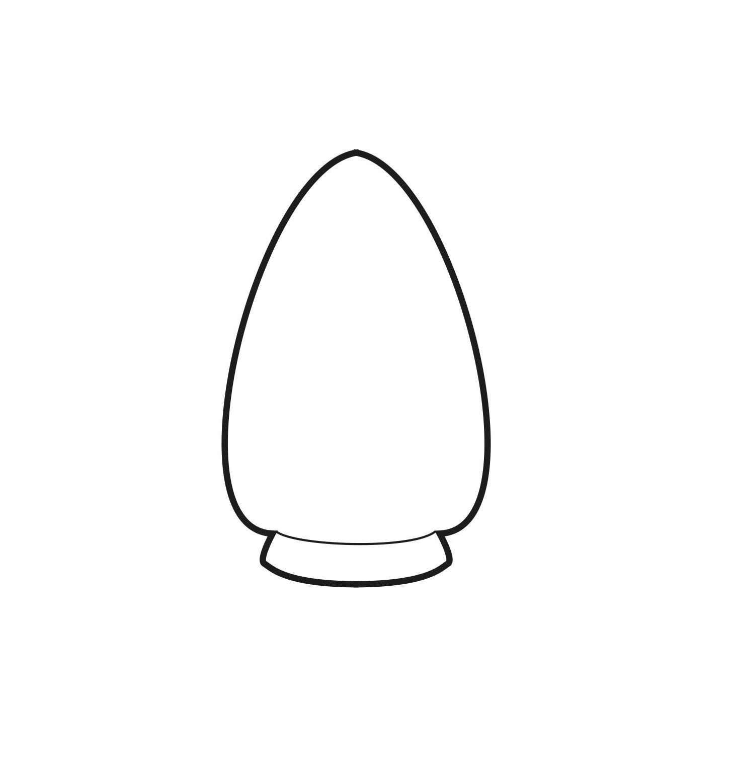 Glaskappe Menhir Opal Klein