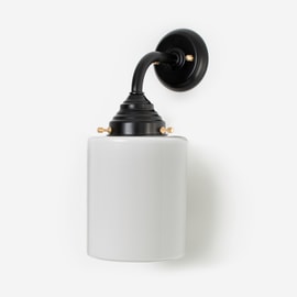 Buitenlamp - Wandlamp Strakke Cilinder Curve Zwart