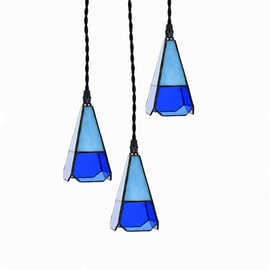 3 Light Tiffany Chandelier Solid