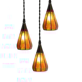 3 light Tiffany Chandelier Drop