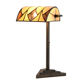 Tiffany Lampe de Table Banker Parabola