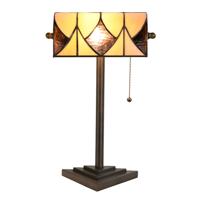 Tiffany Banker Table Lamp Parabola