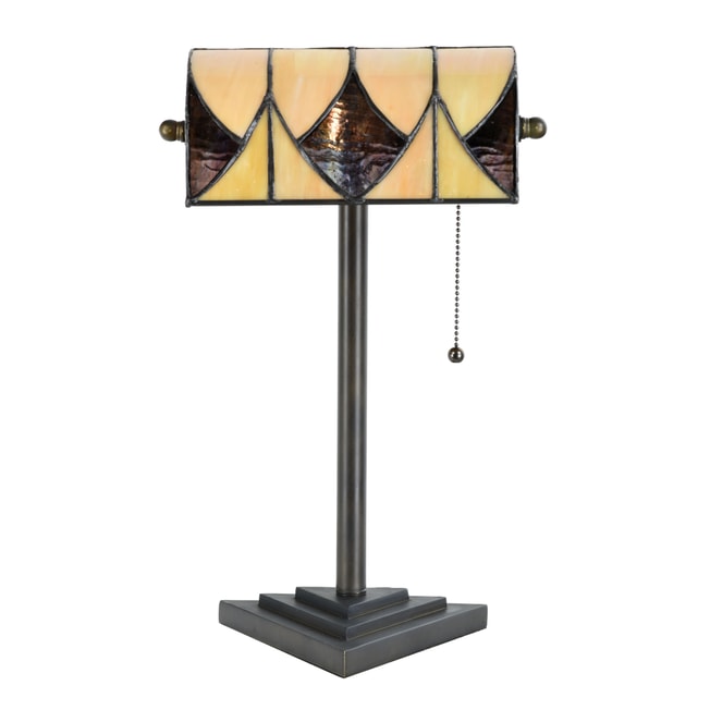 Tiffany Banker Table Lamp Parabola