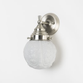 Wall lamp Guimard Flower Royal matted Nickel