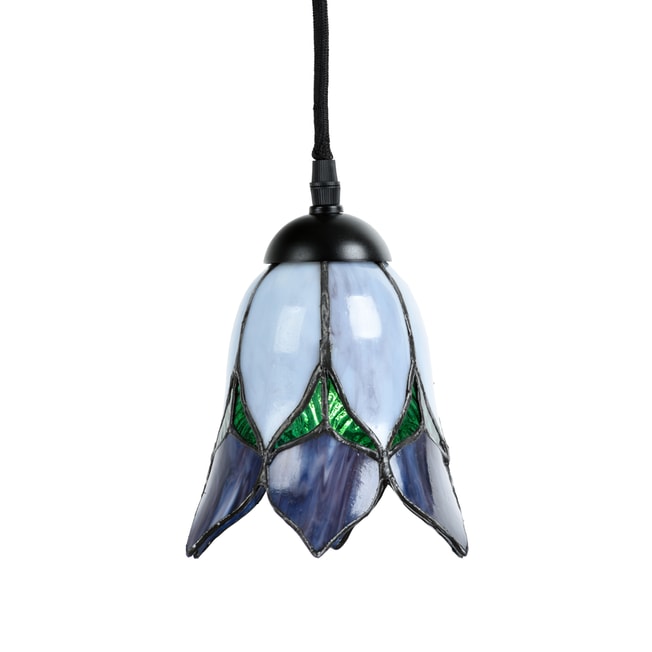 Tiffany Pendant Lamp Lovely Flower Purple - Off