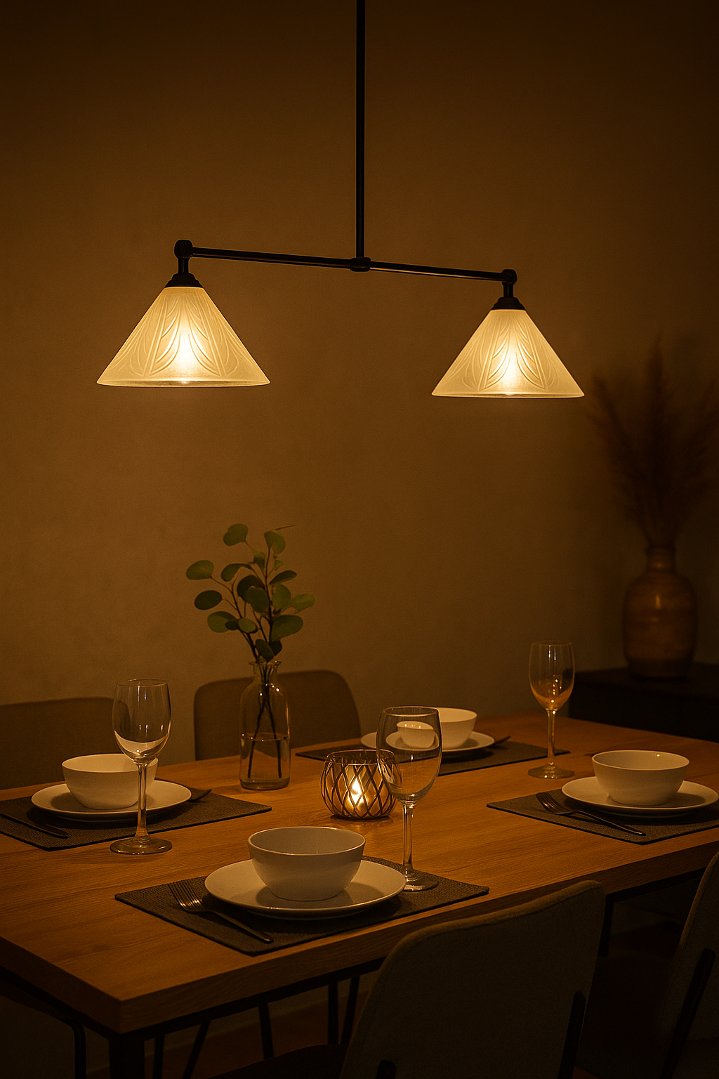 2 Light Hanging Lamp Twinkling