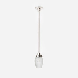 Pendant Lamp Flower Yard 20's Nickel