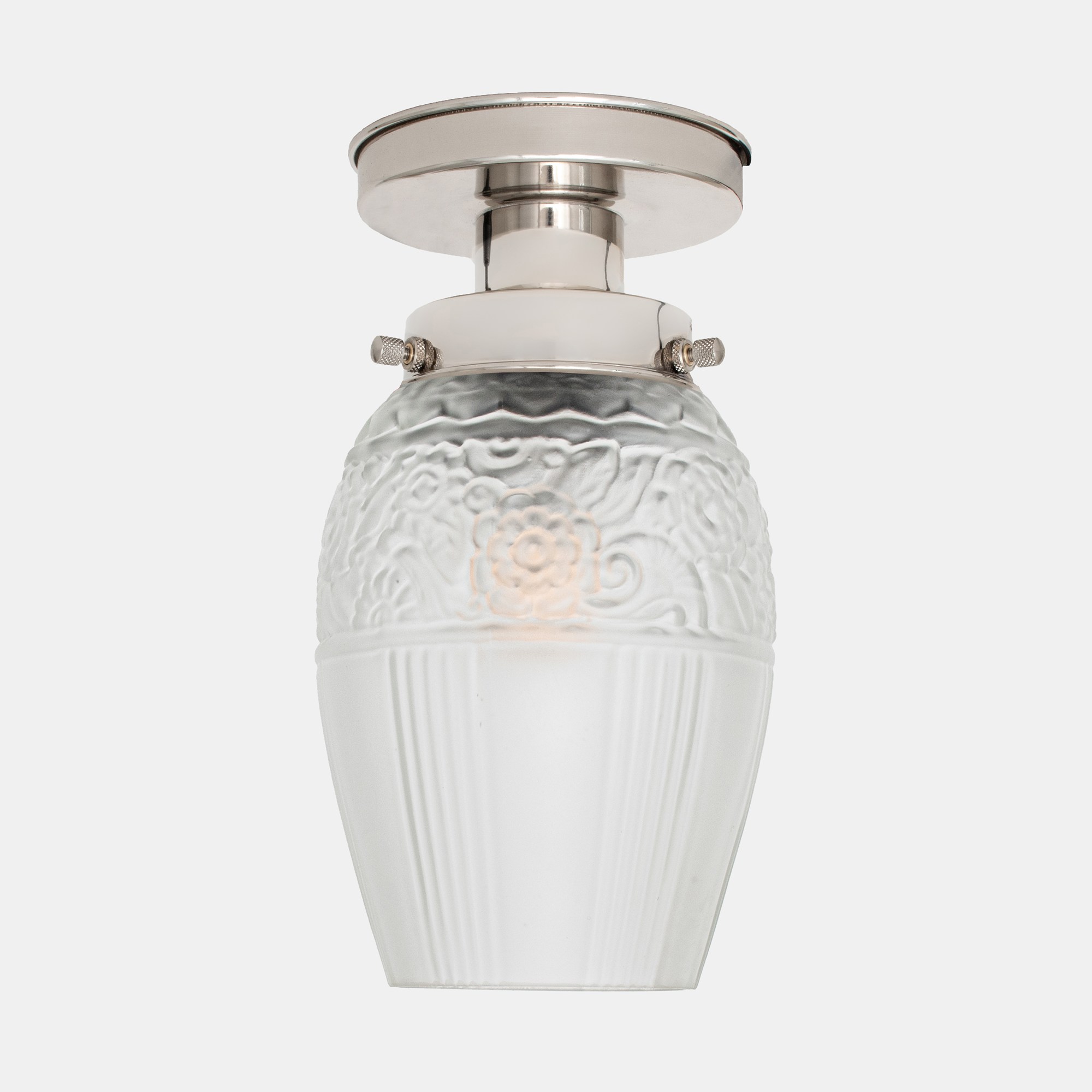 Plafonnier Flower Yard 20's Nickel