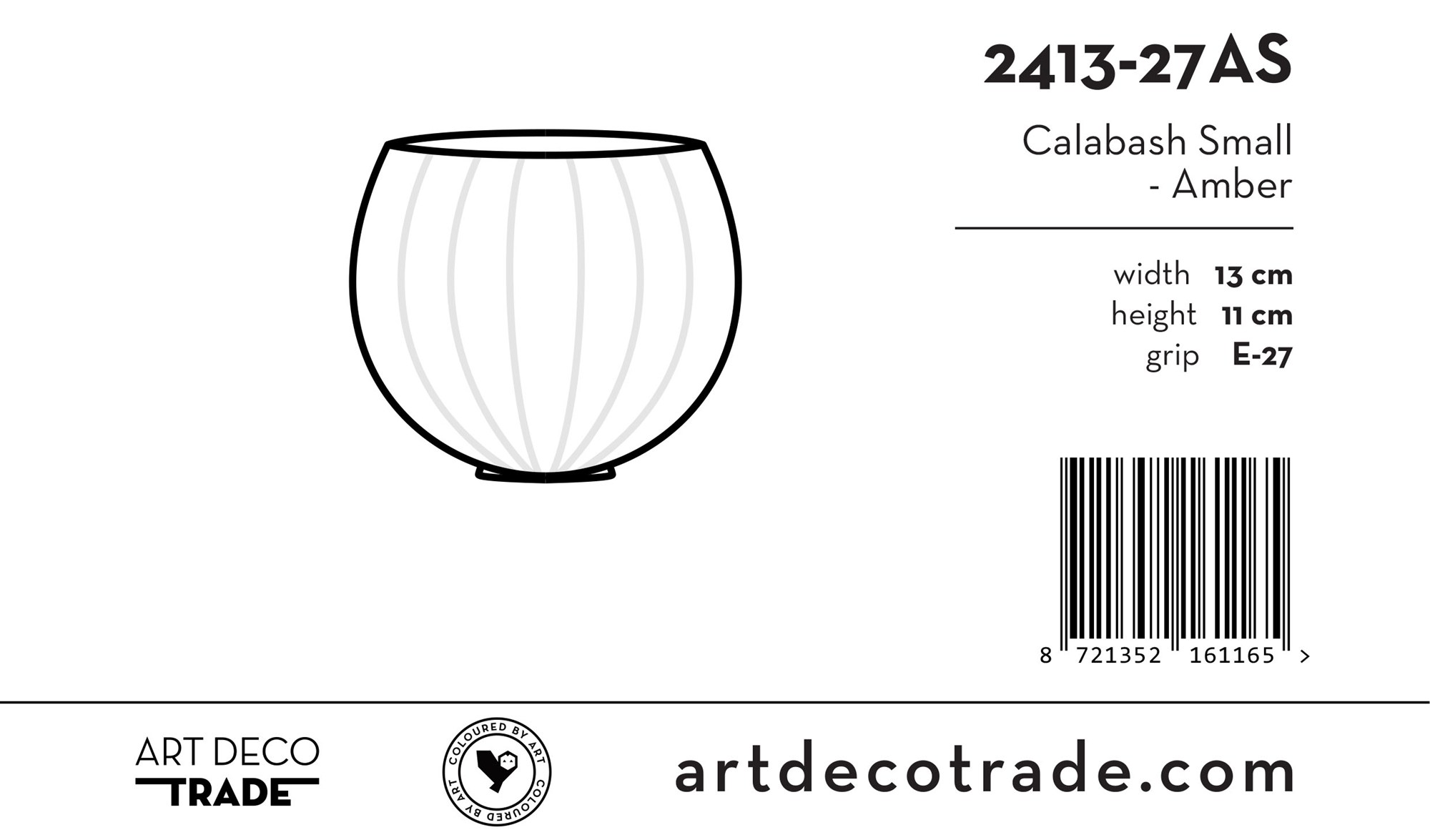 Calabash Small - Amber